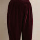 trueBrowns Purple Velvet Kurta Co-ord Set - Swadesiicart