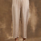 trueBrowns Beige Zig-Zag Print Silk Angrakha Kurta Pant Set | Swadesiicart
