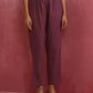 trueBrowns Light Purple Cotton Dobby Flared Kurta Set | Swadesiicart