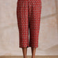 trueBrowns Rust Red Bagru Camel Print Cotton High-Low Co-Ord Set - Swadesiicart