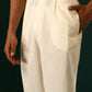 trueBrowns Men's Ivory Blue Multi color Floral Cotton Co-ord Set - Swadesiicart
