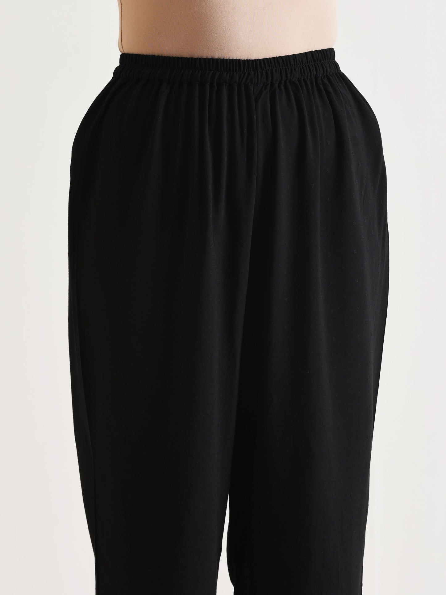 trueBrowns Black Panelled Co-ord Set - Swadesiicart