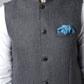 Even Apparels Men's Grey Pure Wool Nehru Jacket | Swadesiicart
