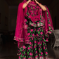 Pomcha Jaipur Gulmohar Cotton Hand Block Sharara Set | Swadesiicart