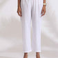 trueBrowns trueBrown White Cotton Schiffli Kurta Set | Swadesiicart