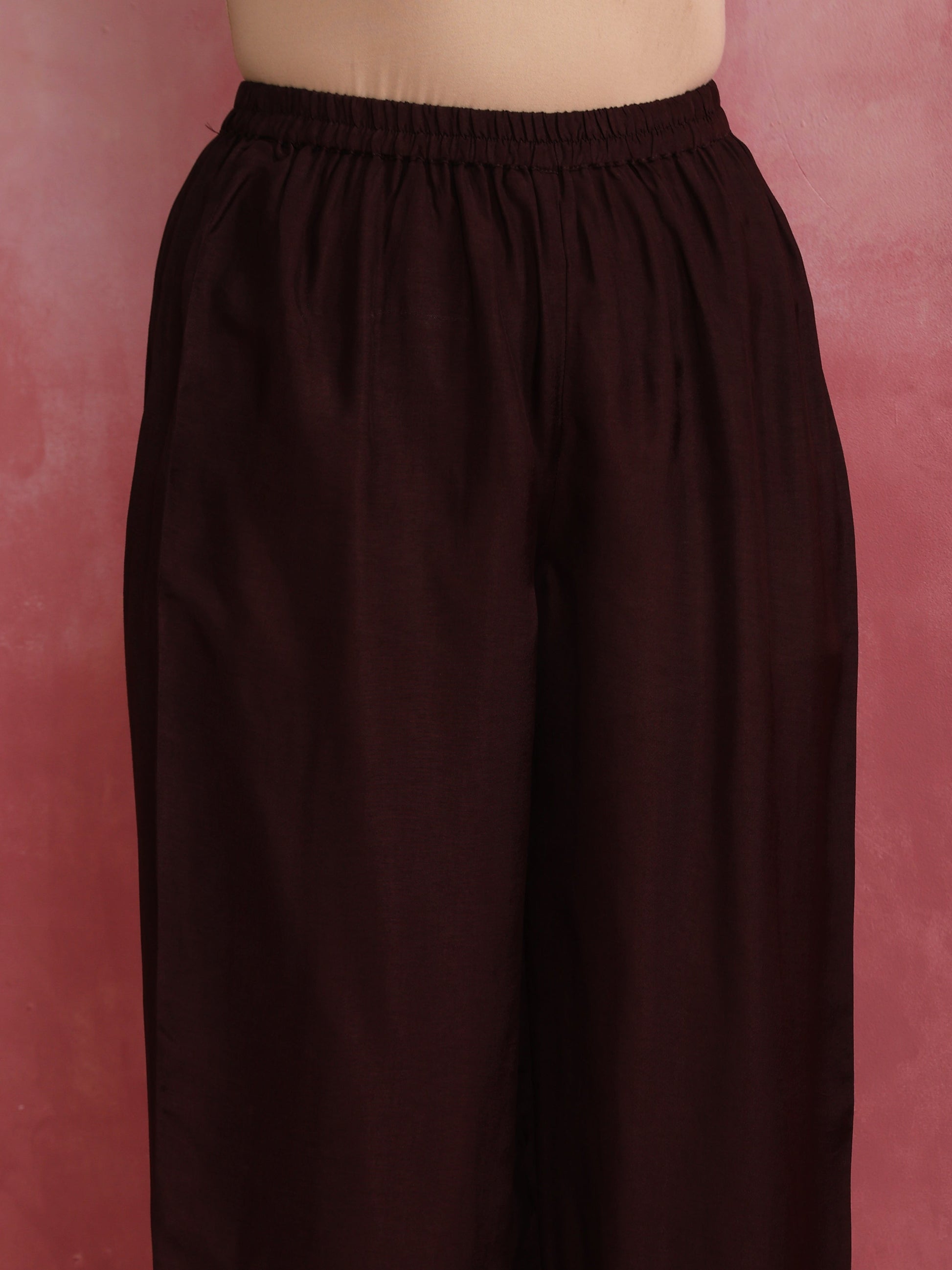 trueBrowns Cola Viscose Silk Kurta Co-ord Set - Swadesiicart