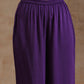 trueBrowns Violet Modal Satin Anarkali Set | Swadesiicart