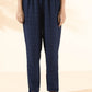 trueBrowns Blue Cotton Dobby Regular Co-ord Set - Swadesiicart