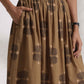 trueBrowns Beige Cotton Skirt Co-ord Set - Swadesiicart