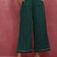 trueBrowns Dark Green Cotton Dobby Kurta Co-ord set - Swadesiicart