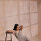 trueBrowns Clay Dabu Buta Print Cotton Sleeveless Wrap Dress | Swadesiicart