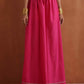 trueBrowns Pink Metallic Sharara Set | Swadesiicart