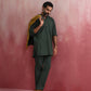 trueBrowns Men's Mustard Cotton Reversible Nehru Jacket | Swadesiicart
