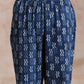 trueBrowns Indigo Dabu Floral Print Cotton Kurta Pant Set | Swadesiicart