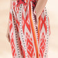 trueBrowns Maroon Cotton Ikat Slit Kurta Pant Set | Swadesiicart