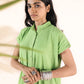 trueBrowns Green Cotton Dobby Shirt Co-ord Set - Swadesiicart