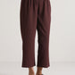 trueBrowns Cola Brown Sleeveless Flared Kurta Pant Set | Swadesiicart