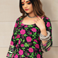 Pomcha Jaipur Gulmohar Cotton Hand Block Skirt Set | Swadesiicart