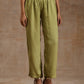 trueBrowns Light Green Modal Satin Kaftan Kurta Set | Relove | Swadesiicart