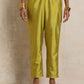 trueBrowns Hot Pink Tissue Flared Kurta Set | Swadesiicart