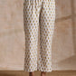 trueBrowns Multi Color Floral Booti Print Cotton Flared Kurta Pant Set | Swadesiicart