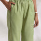 trueBrowns Green Slub Co-ord Set - Swadesiicart