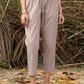 trueBrowns Grey Cotton Embroidered S/L Kurta Set | Swadesiicart