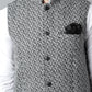 Even Apparels Men's Grey Pure Wool Nehru Jacket | Swadesiicart