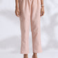 trueBrowns Light Pink Slub Kurta Co-ord Set - Swadesiicart