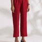 trueBrowns Maroon Slub Co-ord Set - Swadesiicart