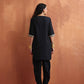 trueBrowns Black Cotton Co-ord Set - Swadesiicart