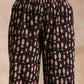 trueBrowns Black Fish Bagru Print Cotton Angrakha Pant Set | Swadesiicart