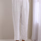 trueBrowns White Dobby Front Placket Co-Ord Set - Swadesiicart