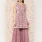 Kalini Women Floral Printed Empire Pure Cotton Kurta with Sharara | Swadesiicart