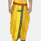 Sethukrishna Men Yellow Solid Readymade Dhoti Pants | Swadesiicart