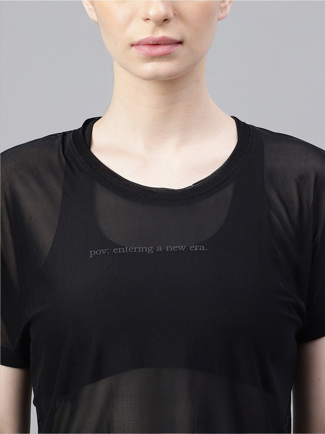 MKH Typography Printed Relaxed Fit Dri-FIT Sports T-shirt - Swadesiicart