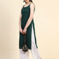 Kalini Women Paisley Embroiderd Chikankari Sequinned Georgette Kurta | Swadesiicart