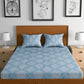 Urban Magic Blue Ethnic Motifs Printed Cotton 104 TC Queen Bedsheet With 2 Pillow Covers - Swadesiicart