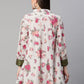 Ahalyaa Women Beige Crepe Digital Floral Print Tunic | Swadesiicart