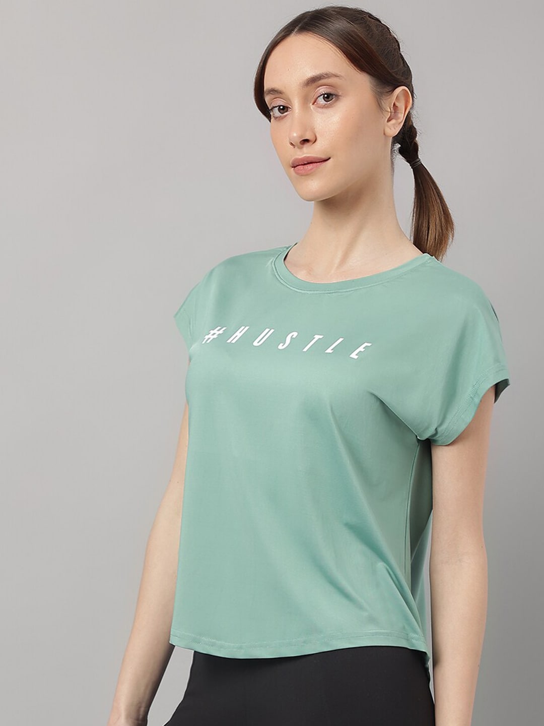 MKH Typography Printed Relaxed Fit Dri-FIT T-shirt - Swadesiicart