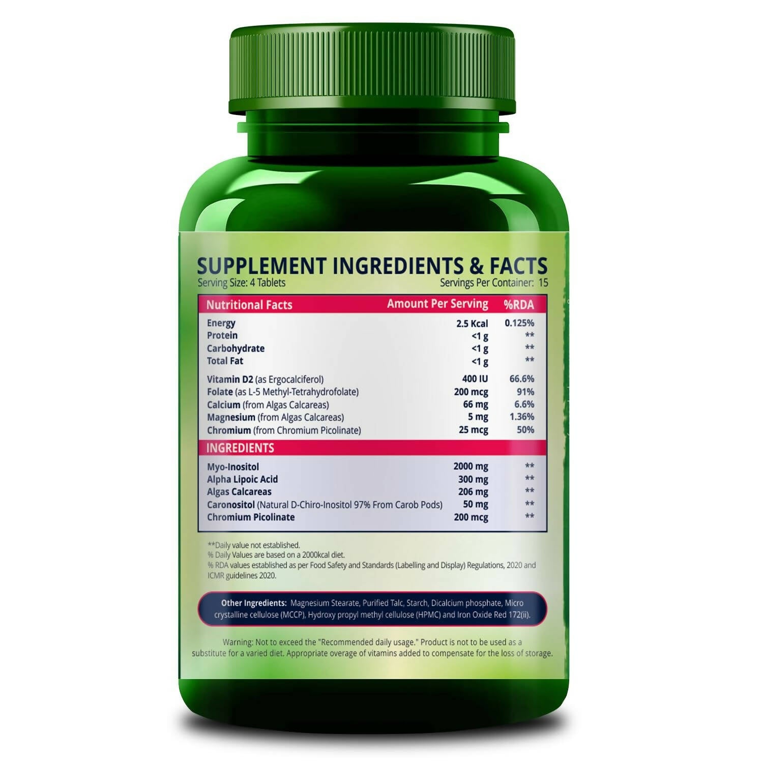 Himalayan Organics Pcos Supplement Tablets | Swadesiicart