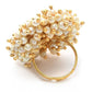 Mominos Fashion Gold-Polished with Pearls Ring | Swadesiicart