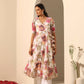 Pomcha Jaipur White Gul Sufiyana Angrakha Set | Swadesiicart