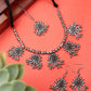Cardinal Silver-Toned Oxidised Jewellery Set
