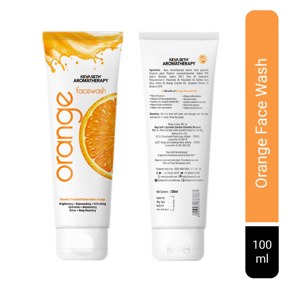Keya Seth Aromatherapy Orange Face Wash - Swadesiicart