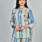 Morchari Digital Print Semi Muslin Co-Ord Set Top & Trouser-Multicolor - Swadesiicart