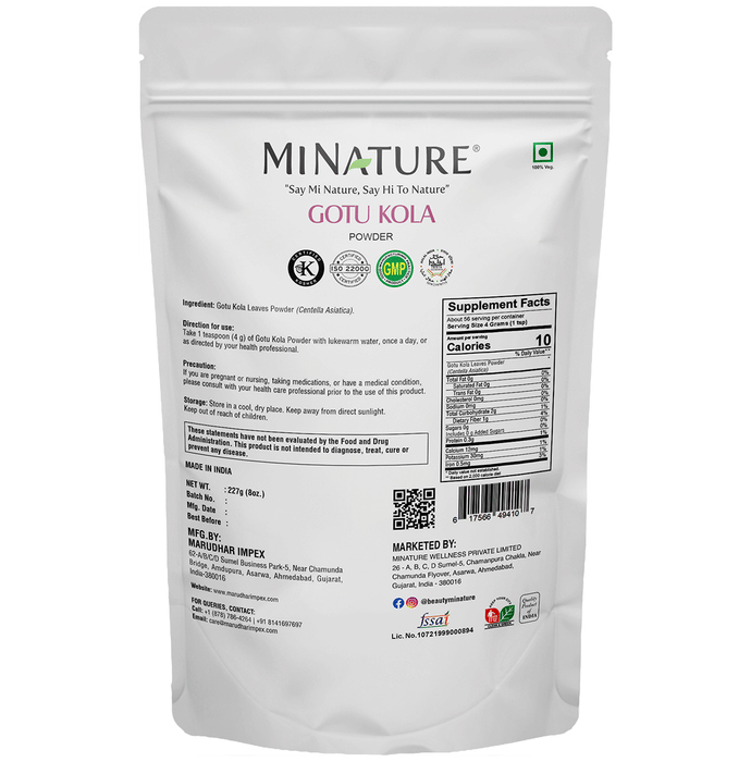 Minature Gotukola Organic Powder | Swadesiicart