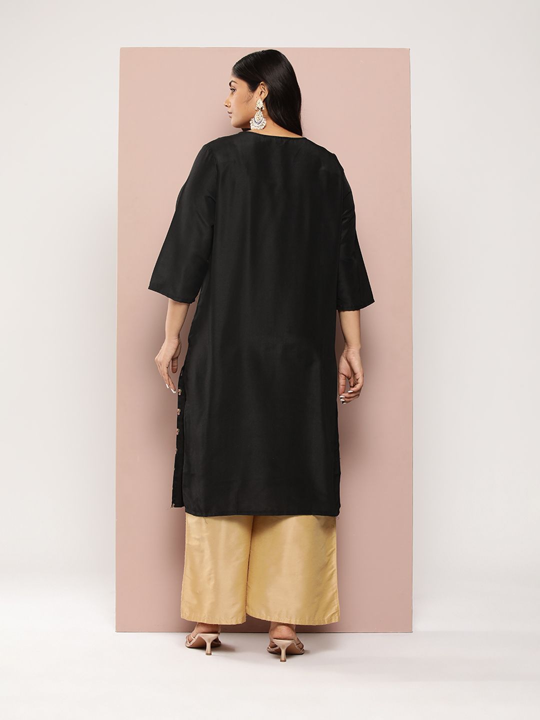 Sztori Plus Size Ethnic Motifs Printed Kurta - Swadesiicart