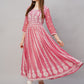 Kalini Ethnic Embroidered Thread Work Anarkali Kurta - Swadesiicart