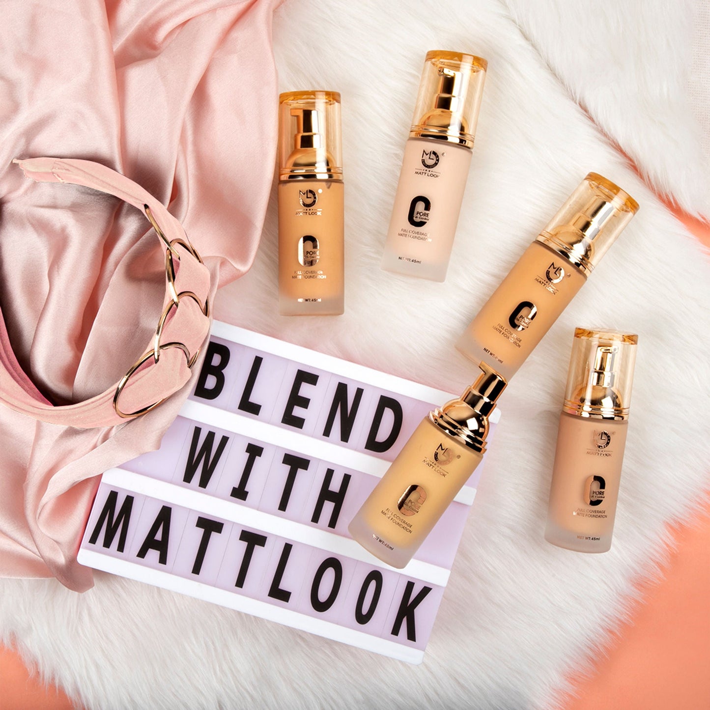 Matt Look Zero Pore Oil Control Full Coverage Matte Foundation - Ivory - Swadesiicart